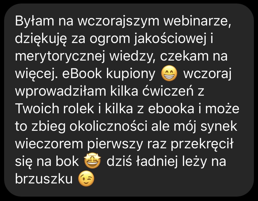 opinia webinar-Rozwój dziecka w pigułce